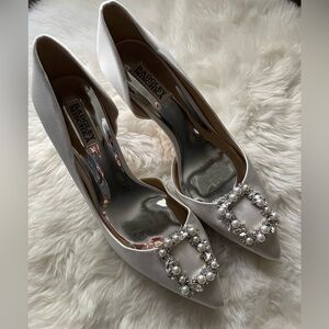 Badgley Mischka Satin Heels